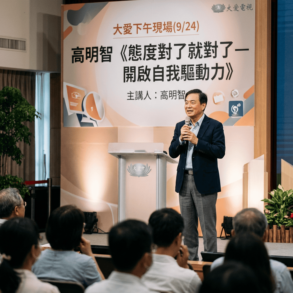 大愛下午現場(9/24) 高明智《態度對了就對了— 開啟自我驅動力》