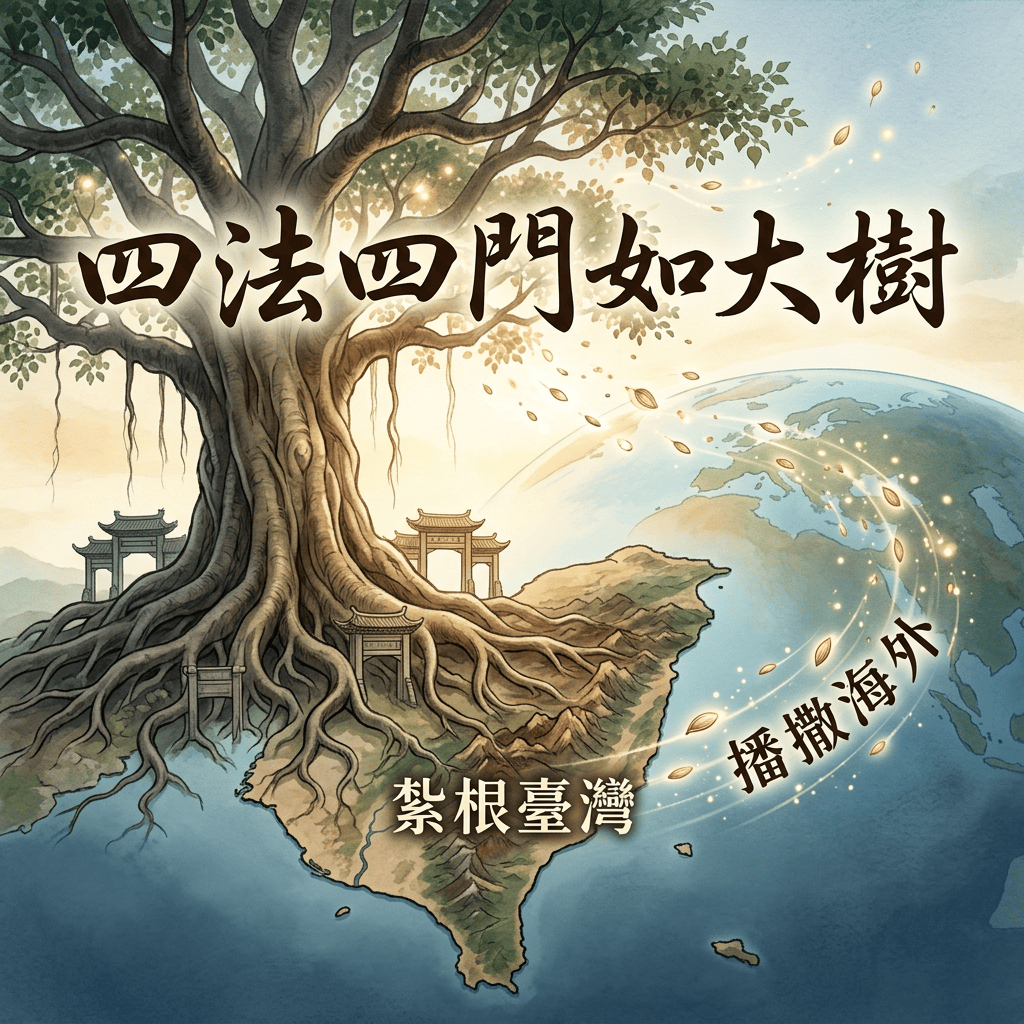四法四門如大樹 紮根臺灣播撒海外