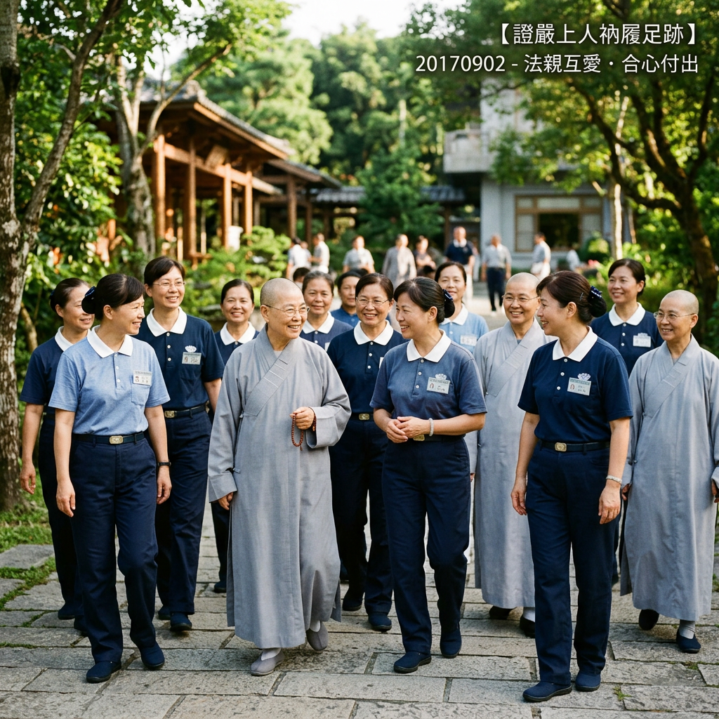 【證嚴上人衲履足跡】20170902 – 法親互愛．合心付出