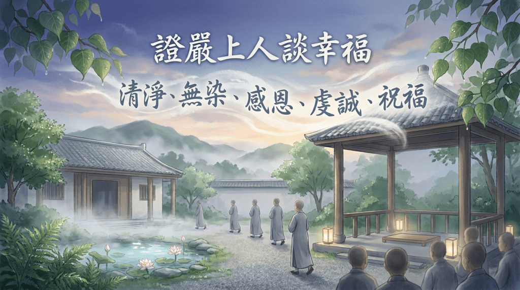 證嚴上人開示的省思–人生幸福的探討