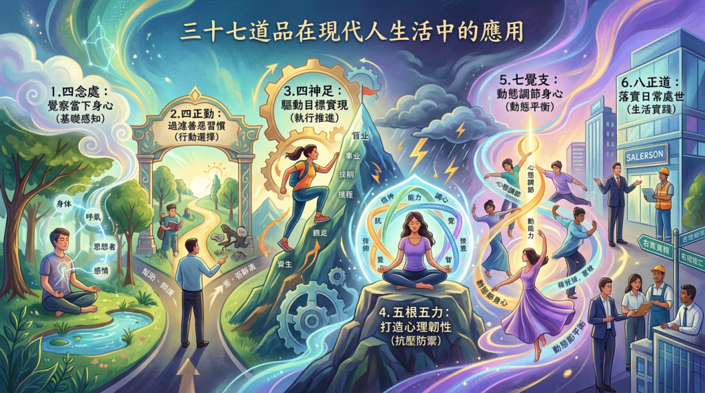 三十七道品現代生活應用
